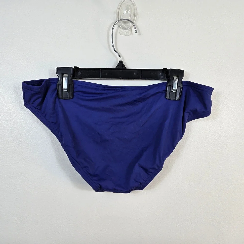 Michael Kors‎ Swimwear Womens Blue Classic Beach Bikini Bottom Medium Vacation